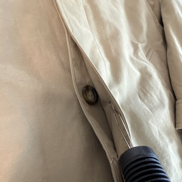 Lauren Ralph Lauren Trench Coat Jacket Men's Tan Rain Jacket 42L - Picture 3 of 13